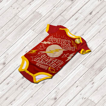flash baby onesie